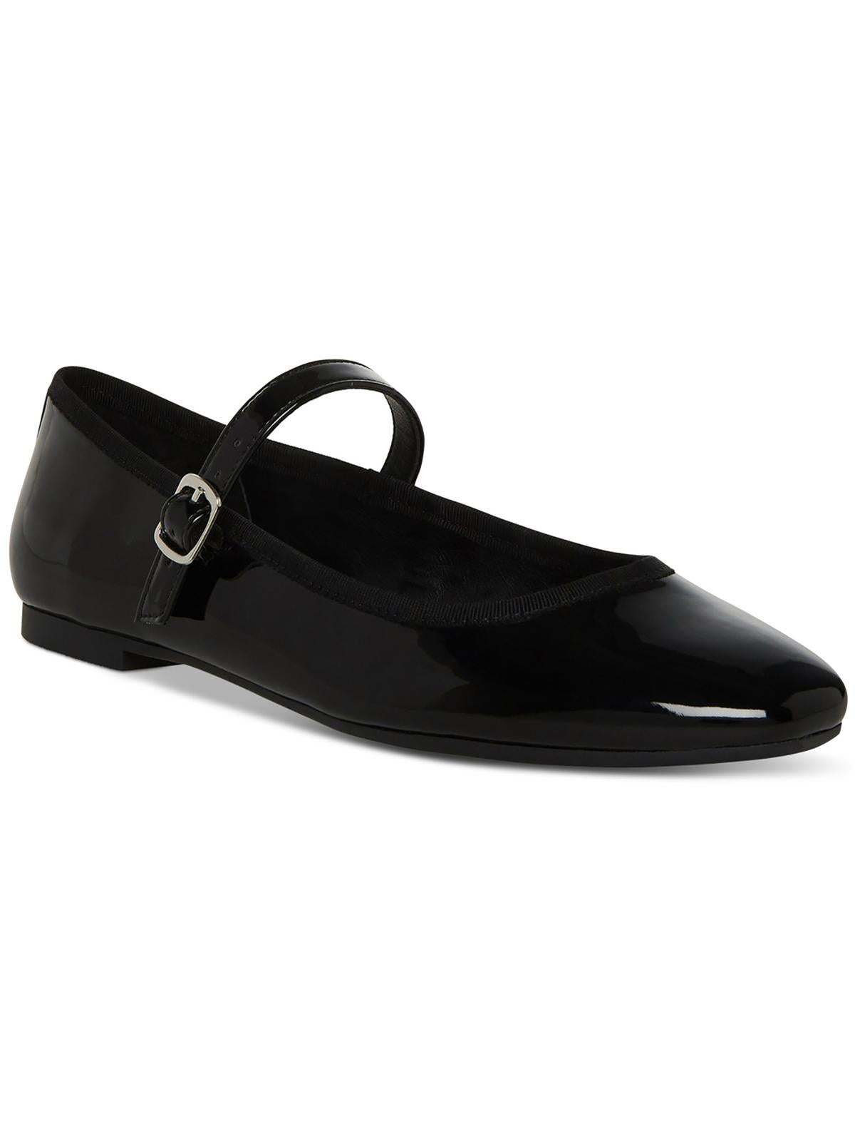 

Женская пряжка Victorine Man Made Mary Janes Steve Madden, цвет Black Patent