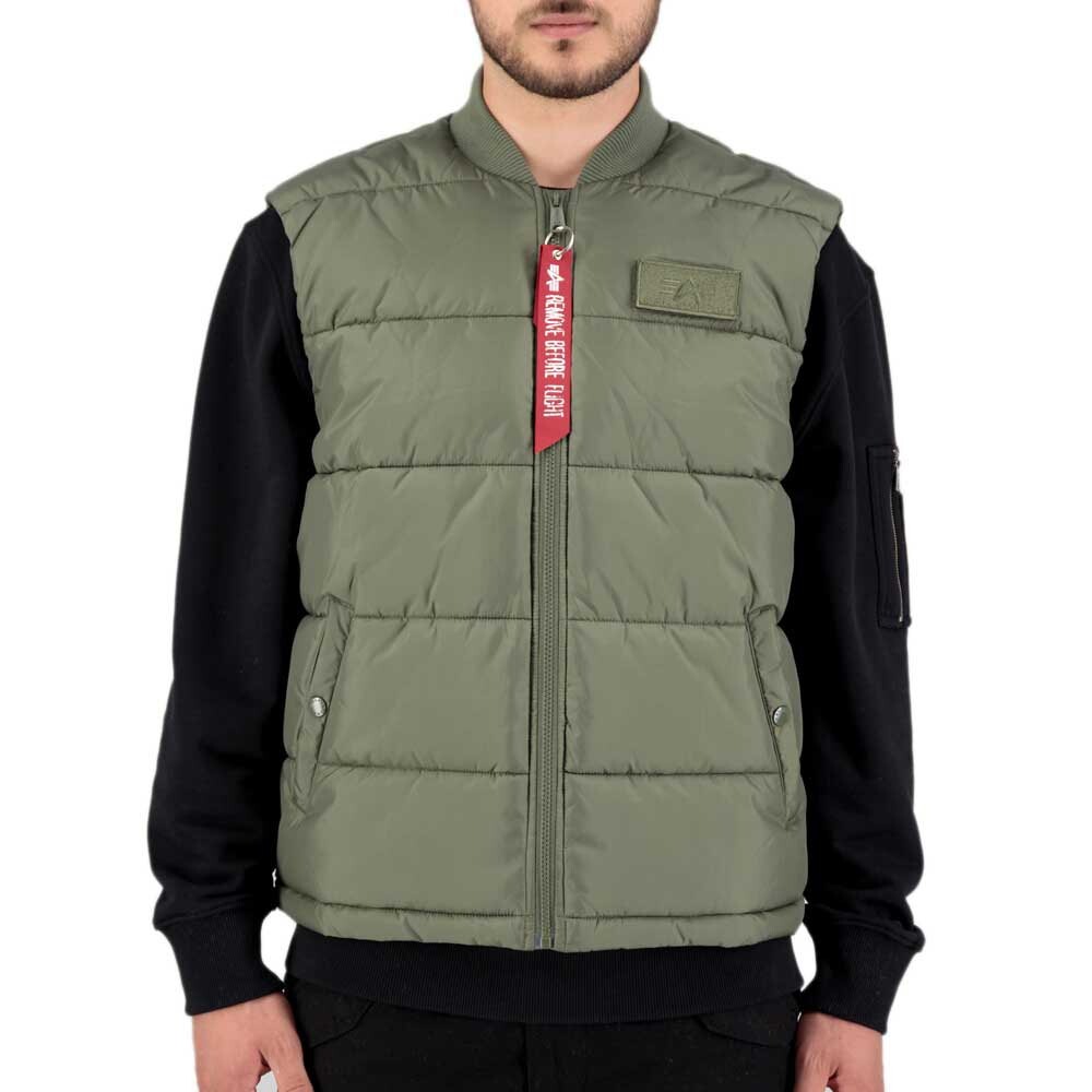 Жилет Alpha Industries Puffer LW, зеленый