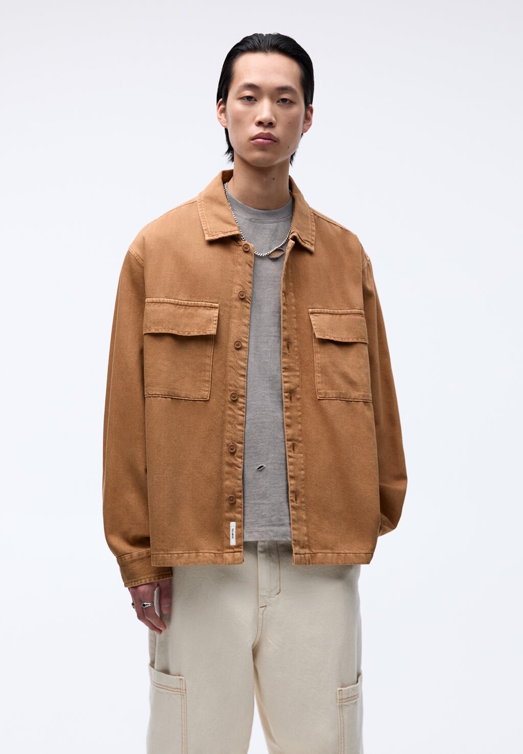 

Джинсовая куртка PULL&BEAR, цвет light brown