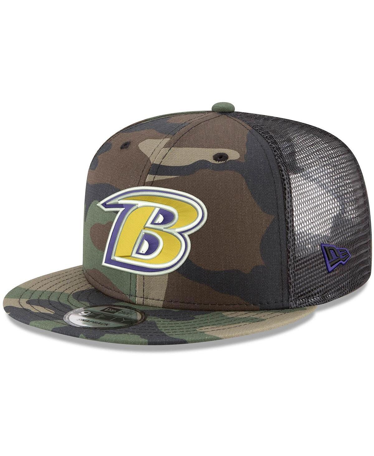 

Мужская регулируемая кепка дальнобойщика Baltimore Ravens NFL Woodland Camo 9FIFTY Snapback New Era