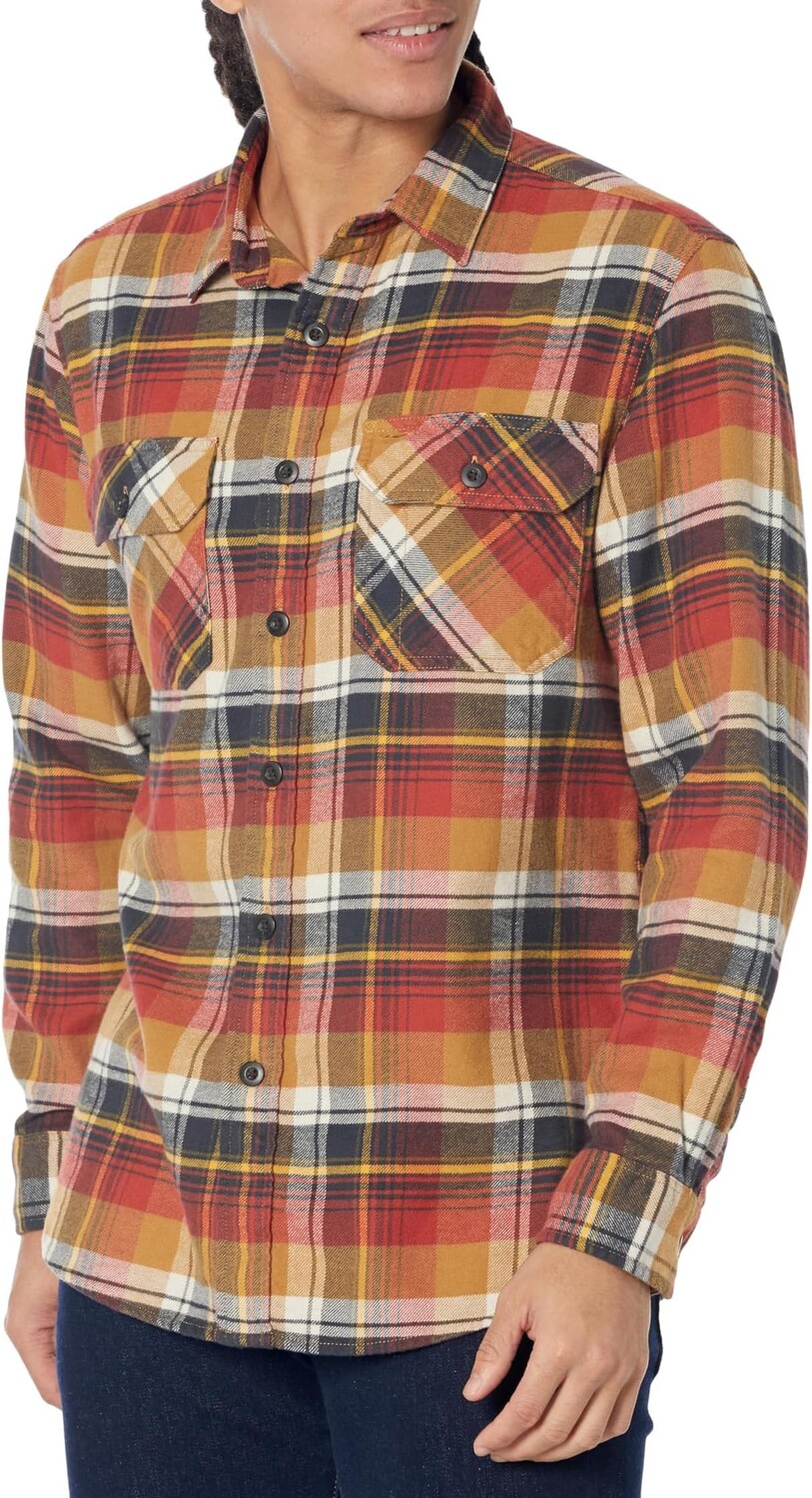 

Рубашка Pendleton Burnside Flannel Shirt, цвет Tan/Gold/Red Plaid