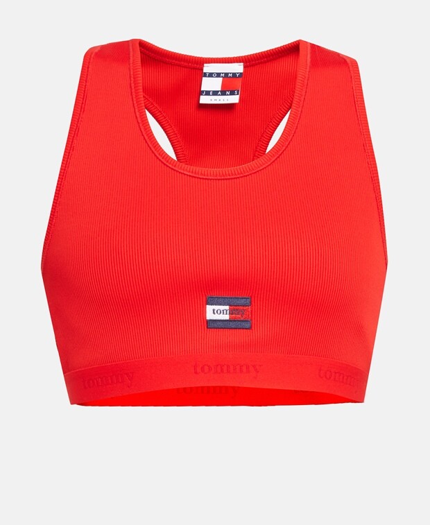 

Укороченный топ Tommy Hilfiger, красный