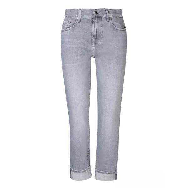 Джинсы mid-rise boyfriend jeans Seven For All Mankind, синий