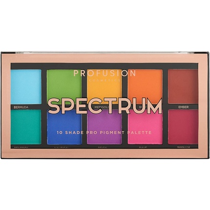 Палитра теней для век Spectrum Mixed из 10 оттенков, Profusion Cosmetics