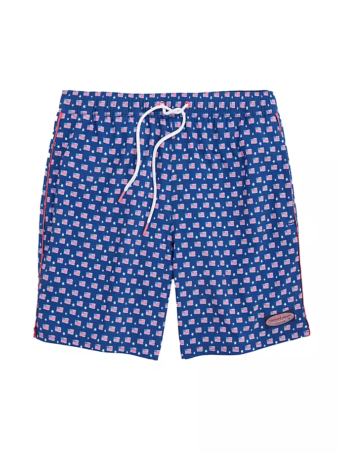 

7-дюймовые плавки Chappy с принтом Vineyard Vines, синий