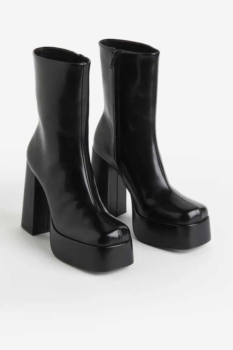 

Ботинки на платформе H&M, черный