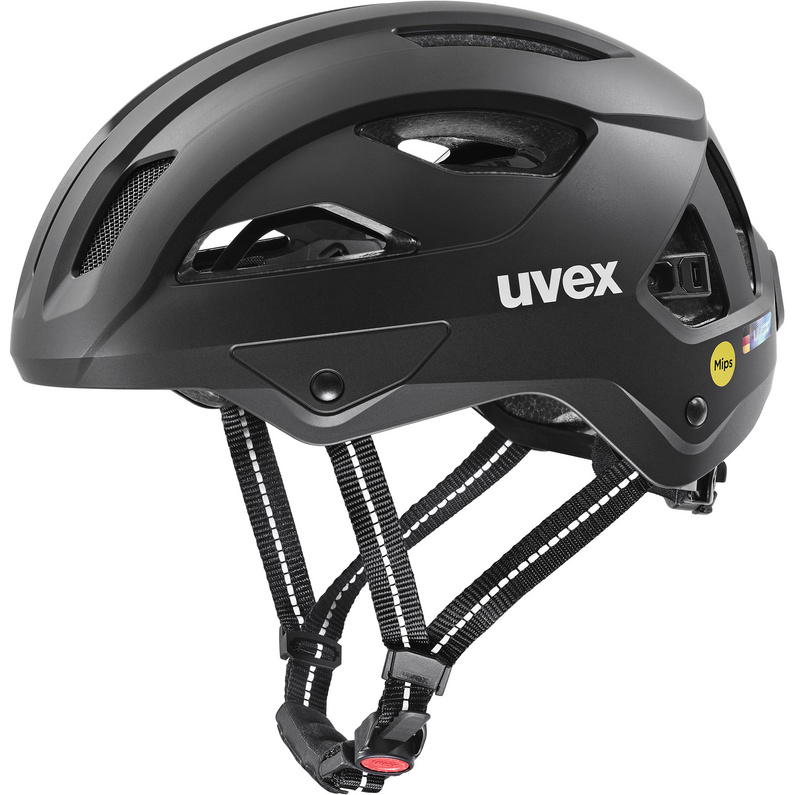 Велосипедный шлем City Stride MIPS Hiplok Uvex, черный