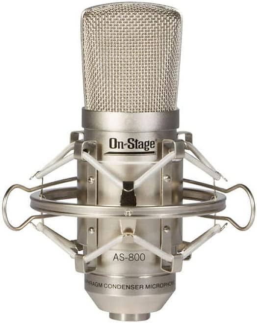 Конденсаторный микрофон On-Stage AS800 FET Condenser Microphone. микрофон проводной soyuz 017 fet белый золотистый