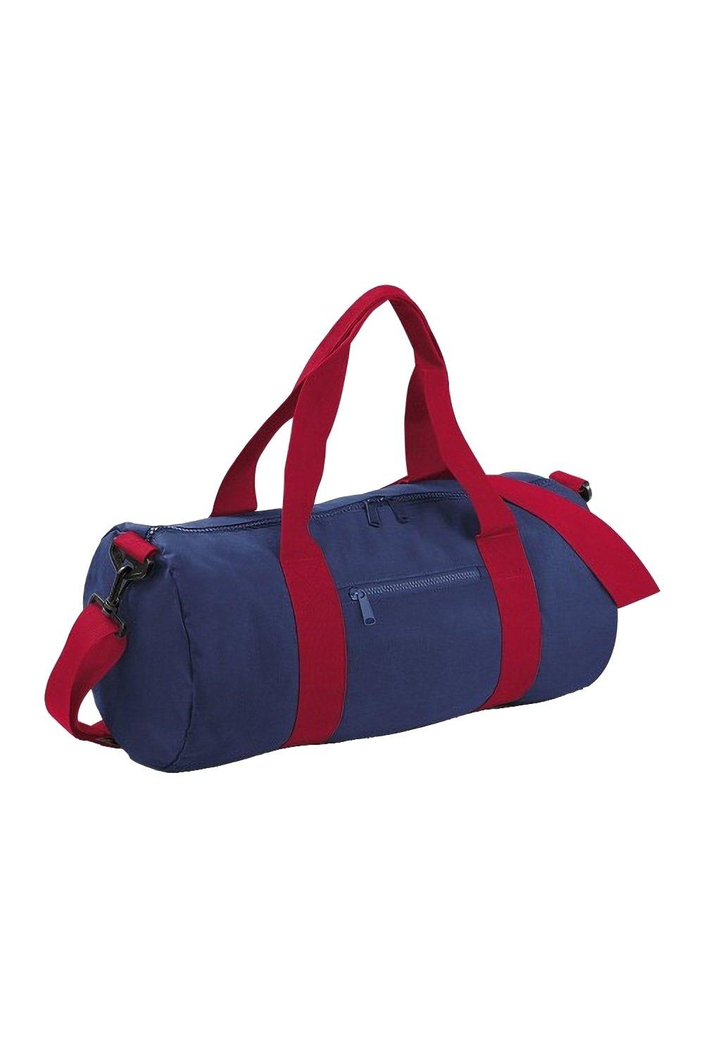 Обычная университетская бочка/спортивная сумка (20 литров) Bagbase, темно-синий бочка пластиковая 127 литров синий фиолетовый
