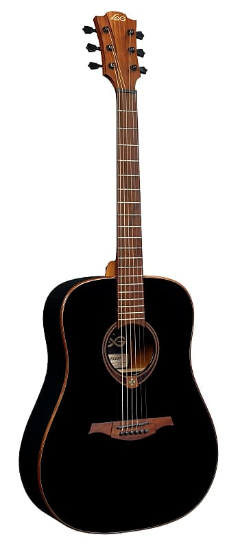 

Акустическая гитара LAG T118D-BLK Tramontane Dreadnought Acoustic Guitar. Black