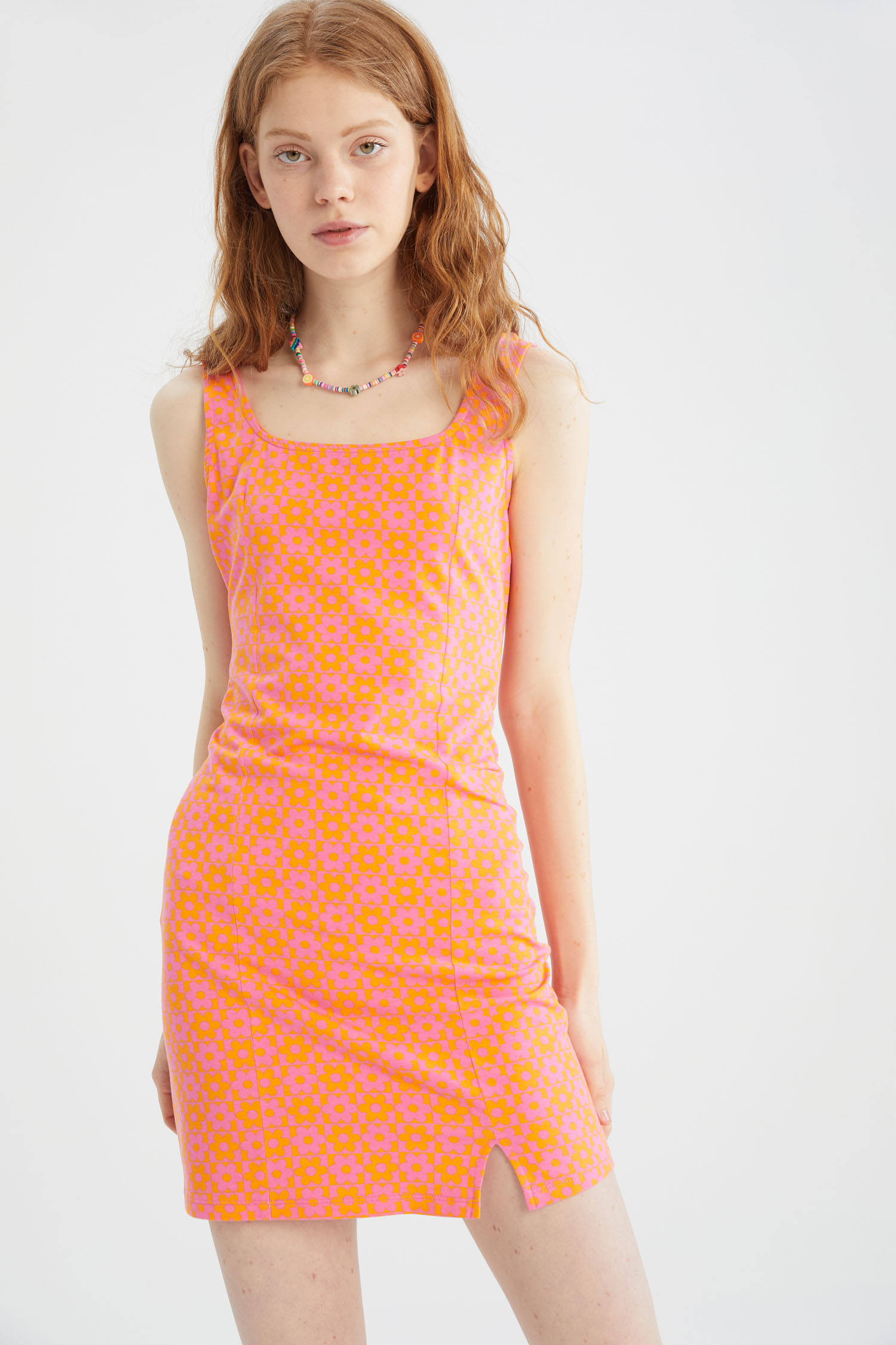 Платье DeFacto Mini BODYCON DRESS, оранжевый