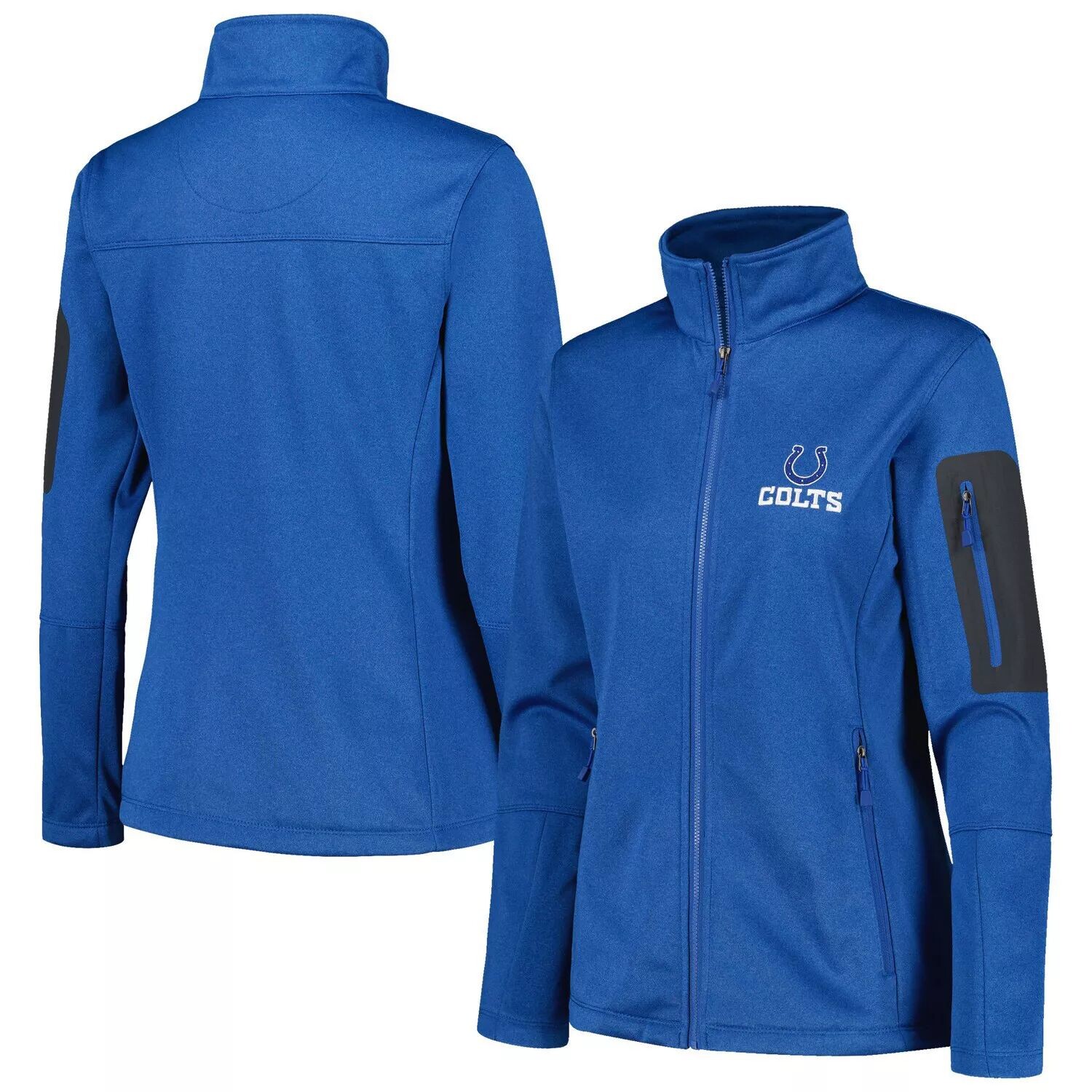 

Женская куртка Dunbrooke Heather Royal Indianapolis Colts Freestyle с тефлоновым щитком и молнией во всю длину