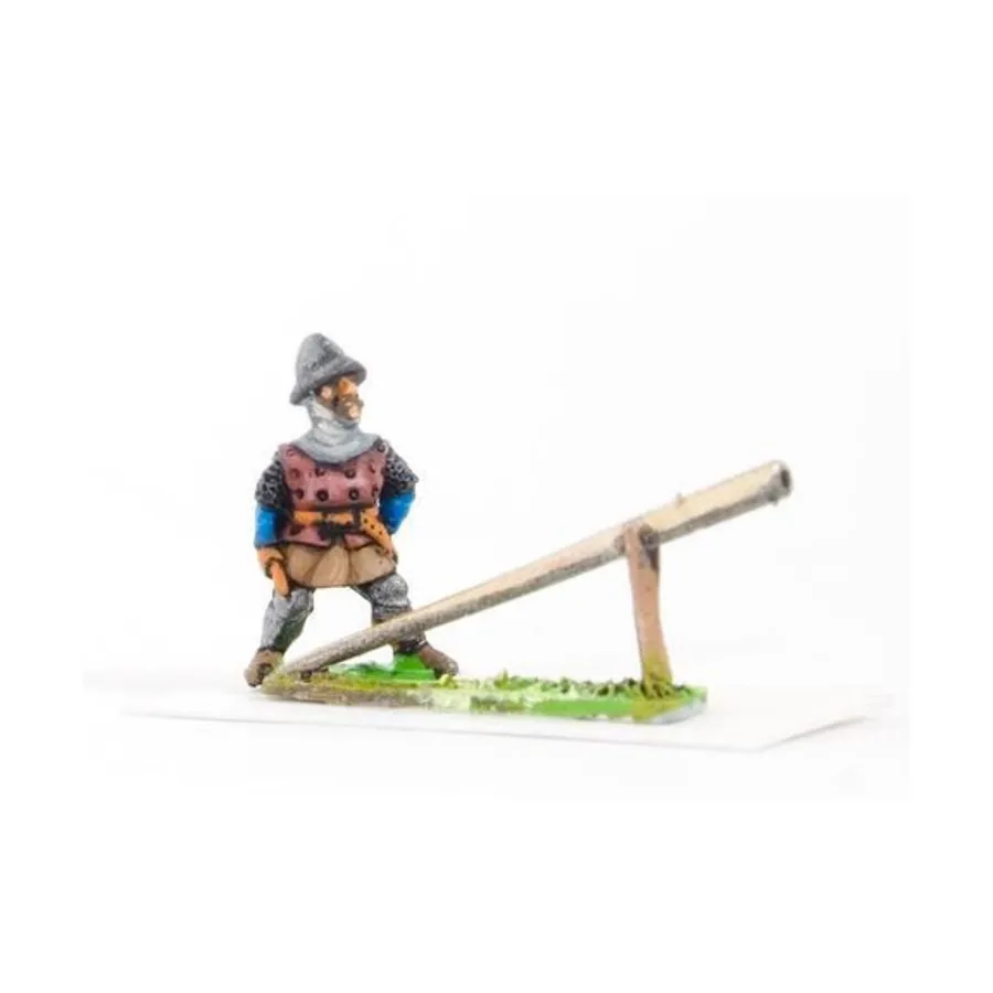 

Большой пистолет на отдыхе с членом экипажа, Medieval Miniatures - Equipment (15mm)