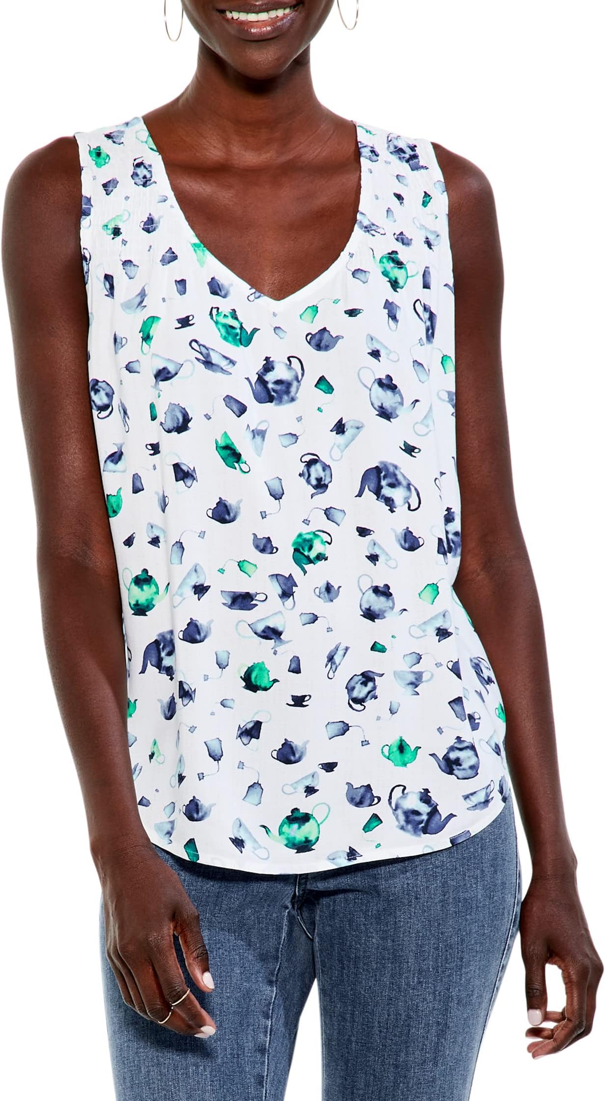 

Топ Garden Party Tank NIC+ZOE, цвет Green Multi