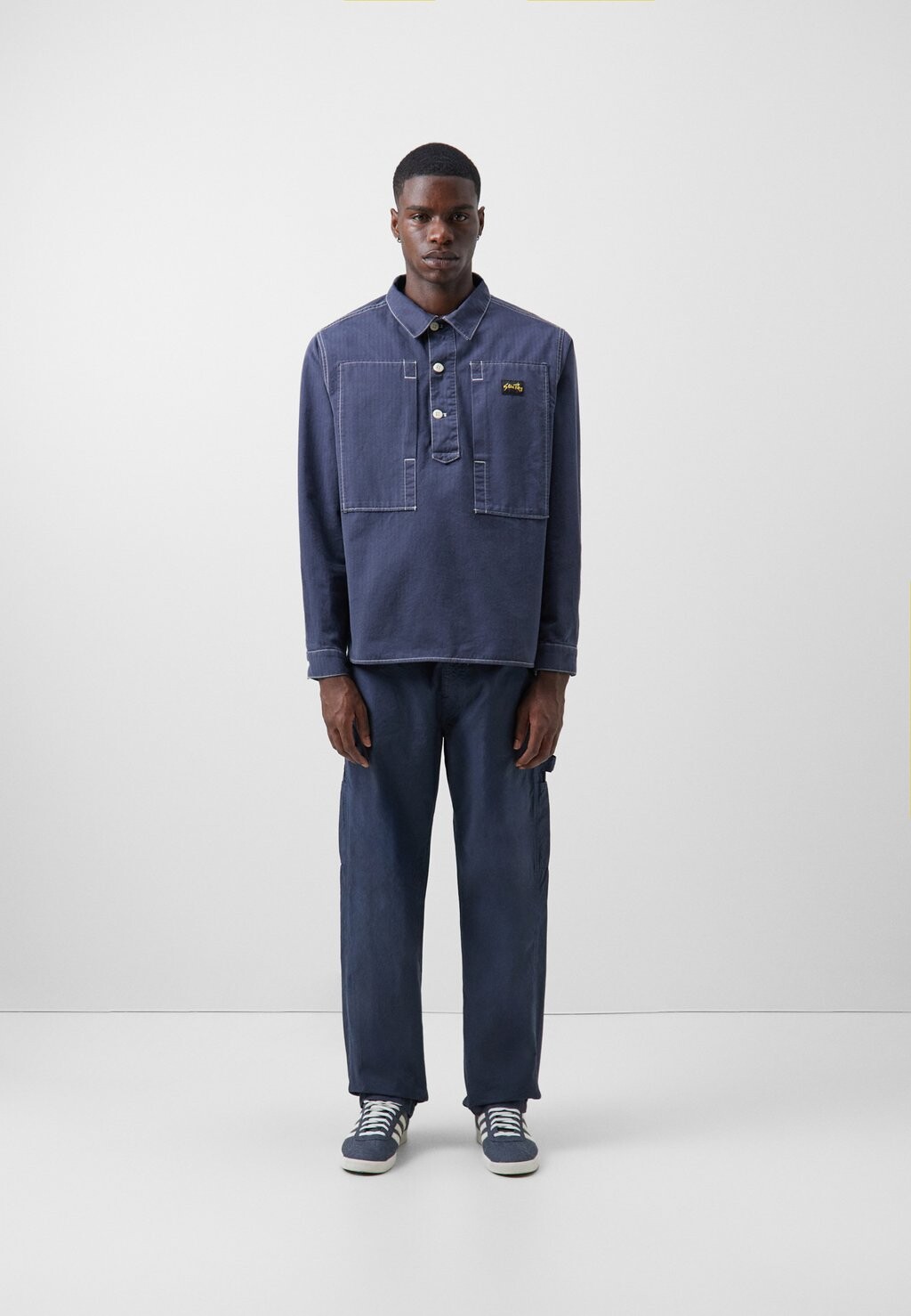 

Рубашка PAINTERS SHIRT Stan Ray, цвет navy herringbone