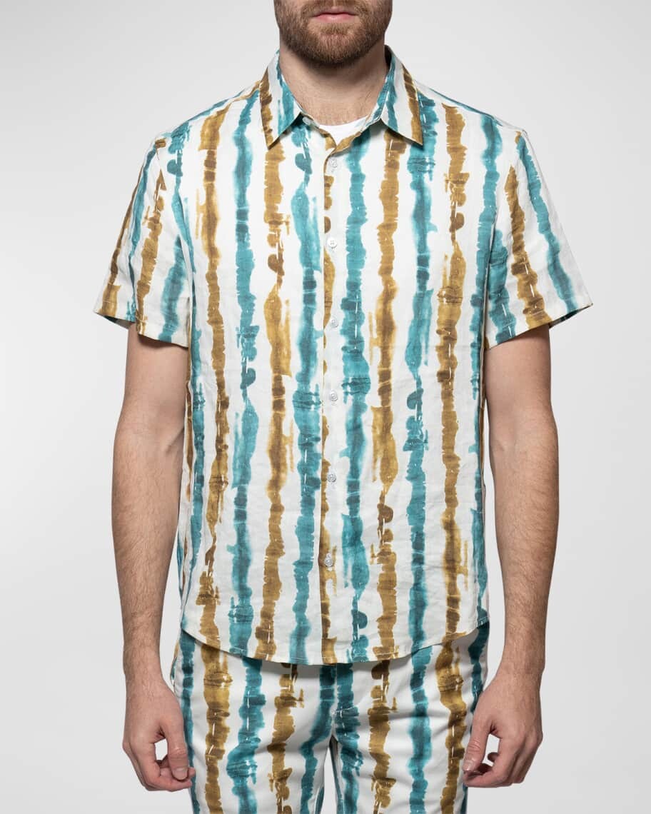 

Мужская рубашка Craig Tie-Dye с пуговицами спереди monfrere