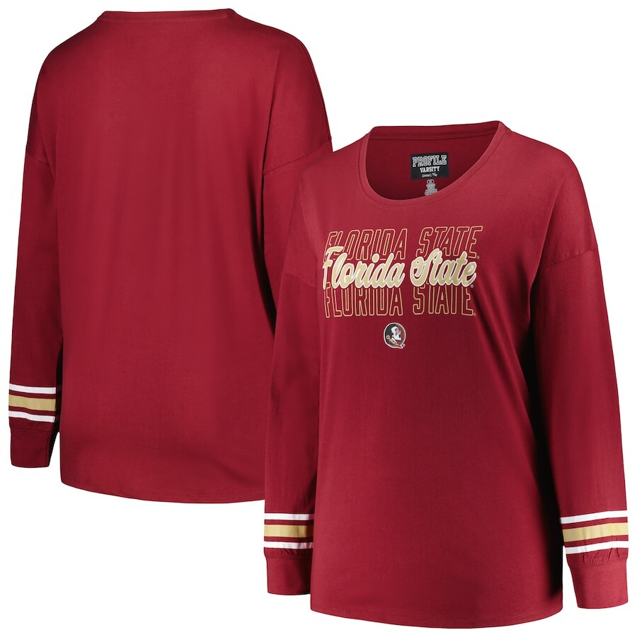 

Футболка с длинным рукавом Profile Florida State Seminoles, гранатовый