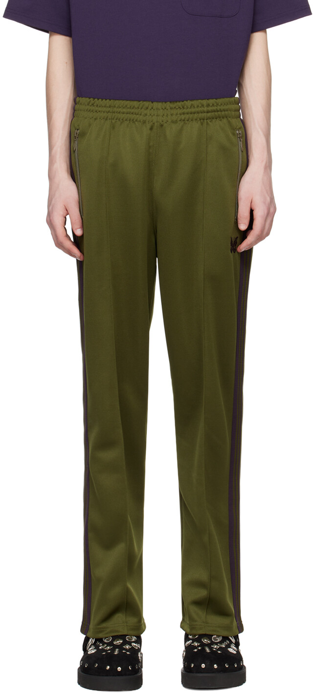 

Зеленые спортивные штаны на кулиске Needles, цвет Olive