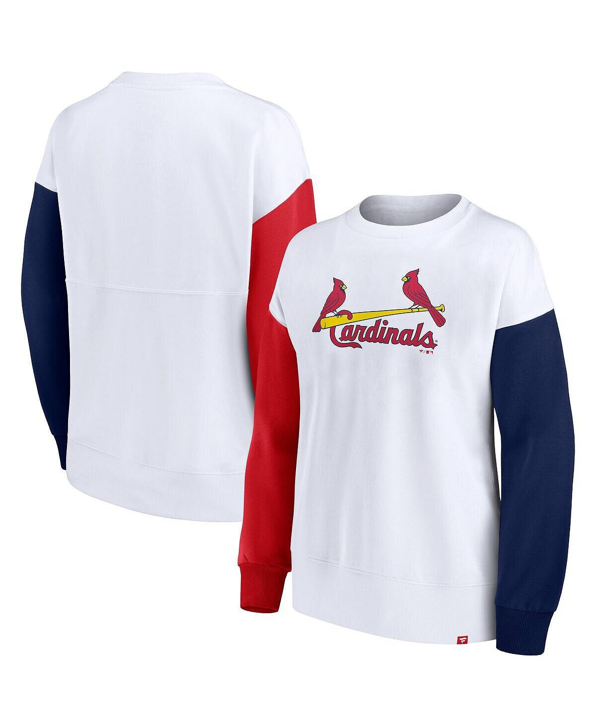 

Женский белый пуловер с логотипом St. Louis Cardinals Series Fanatics, белый
