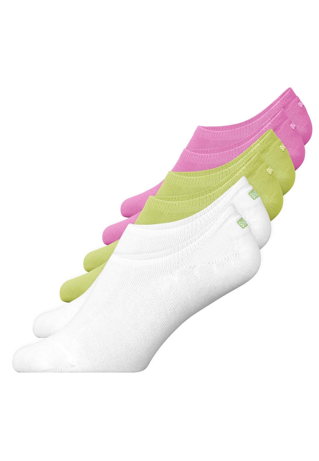 

Носки SNOCKS Bio Baumwolle 6 шт, цвет Mix (Hellgrün/Weiß/Pink)