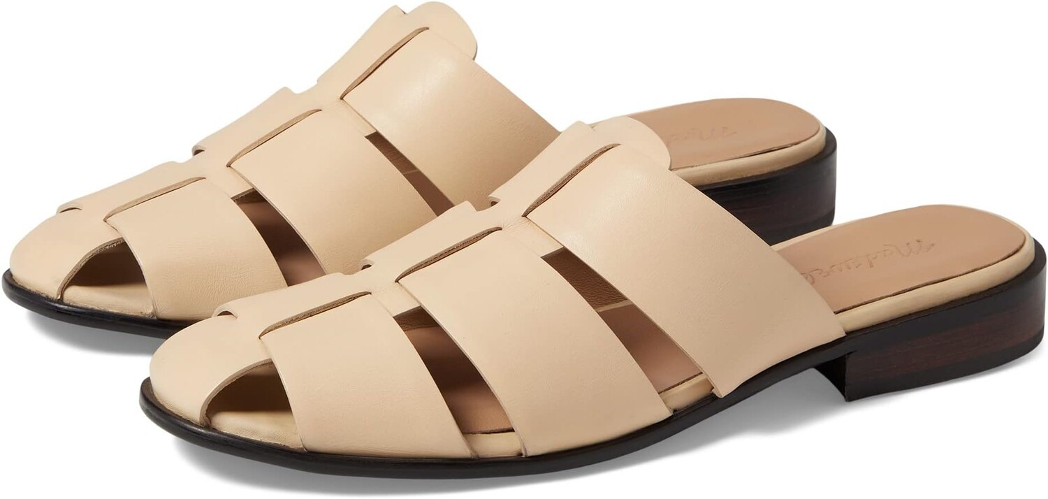 

Сандалии на плоской подошве The Dixson Fisherman Mule Madewell, цвет Buttered Scone