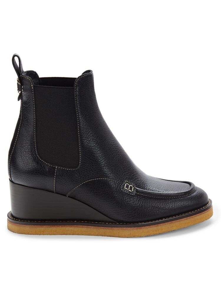 

Кожаные ботинки челси Ferragamo, черный