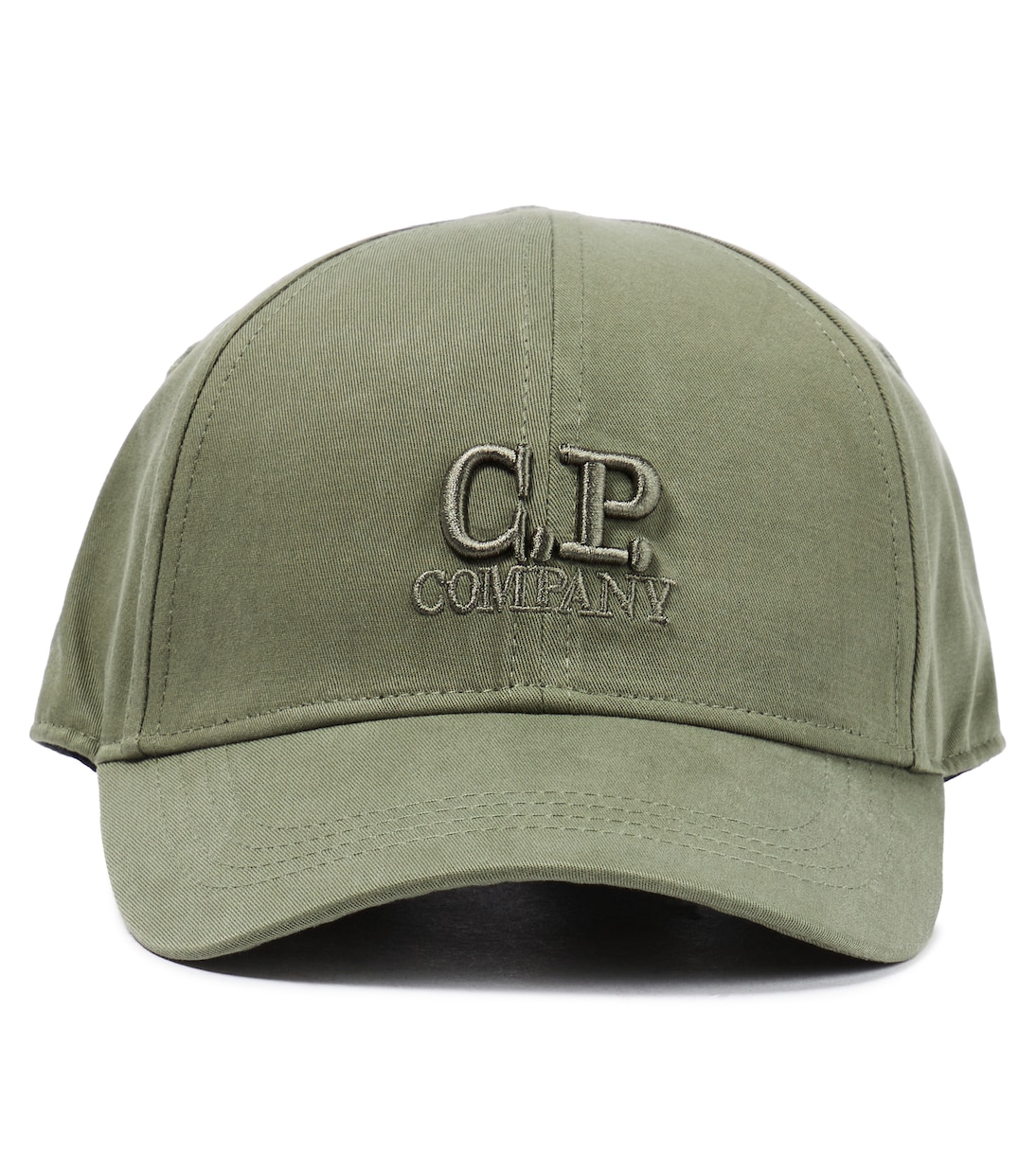 Бейсболка из хлопкового габардина с логотипом C.P. Company Kids, зеленый футболка c p company размер 50 зеленый