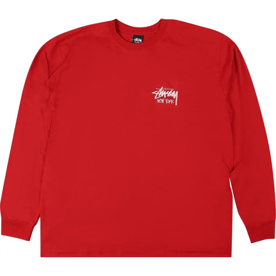 

Футболка с длинным рукавом Stüssy New York Stussy, красный