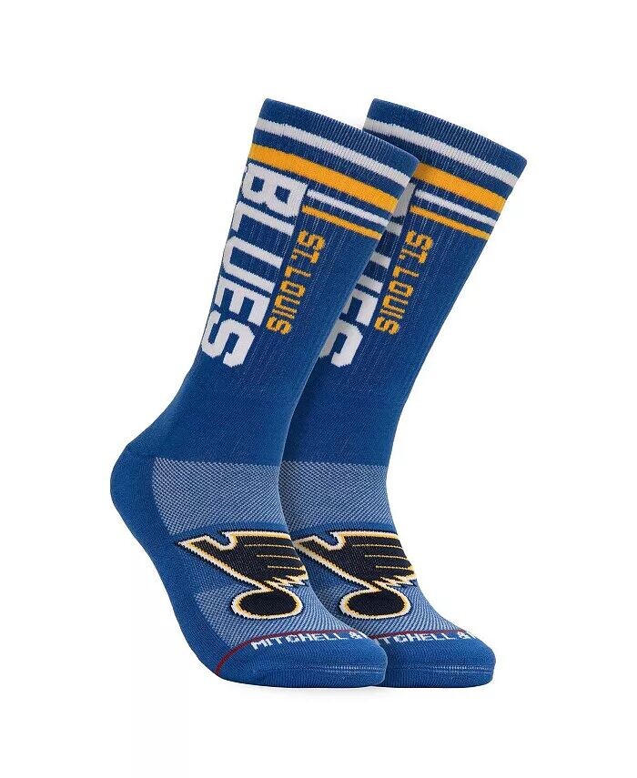 

Мужские синие носки St. Louis Blues Power Play Crew Mitchell & Ness, синий