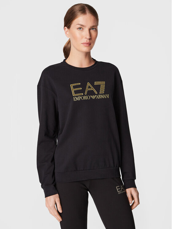 

Толстовка свободного кроя Ea7 Emporio Armani, черный