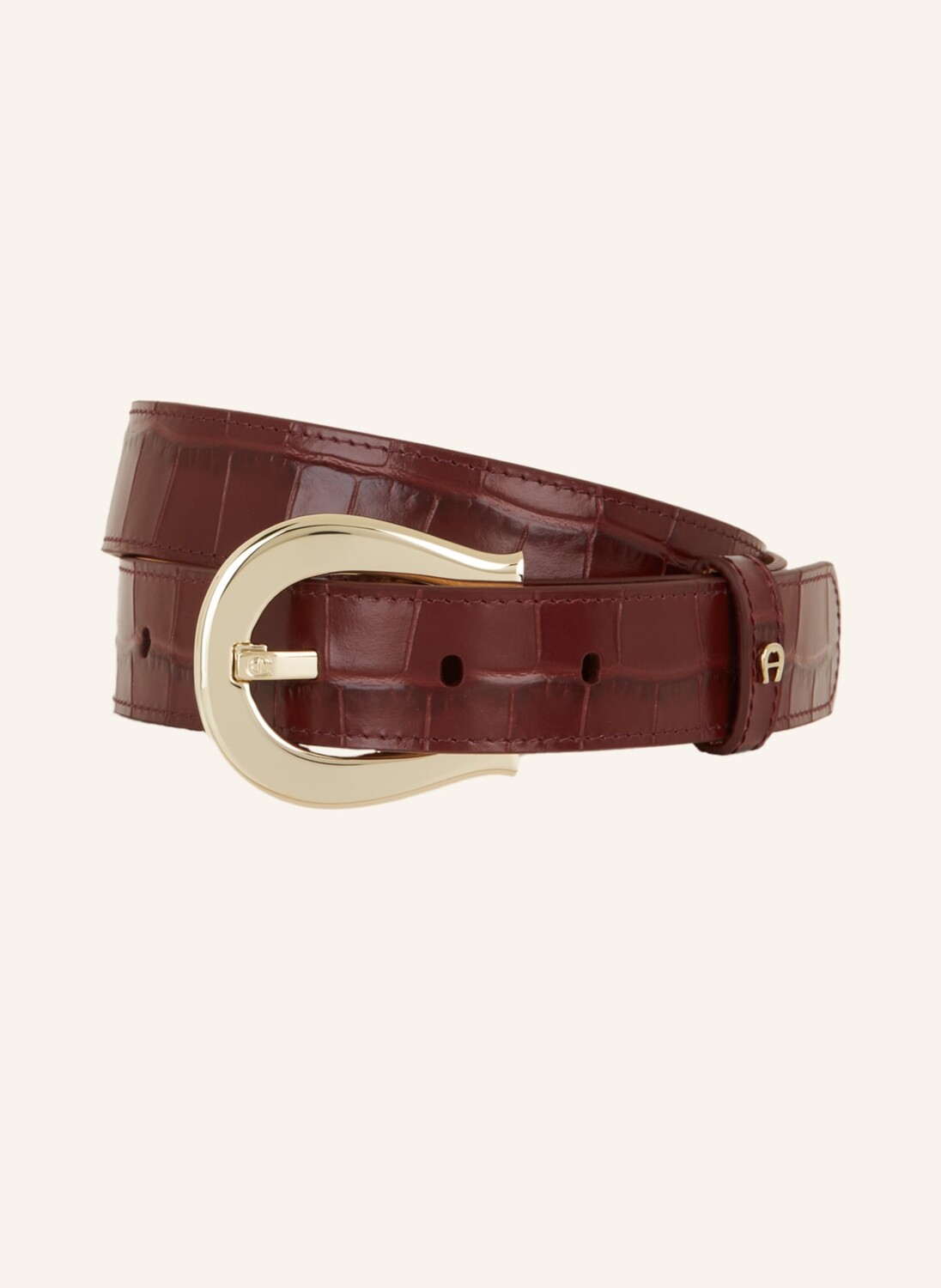 

Кожаный ремень AIGNER, темно-красный