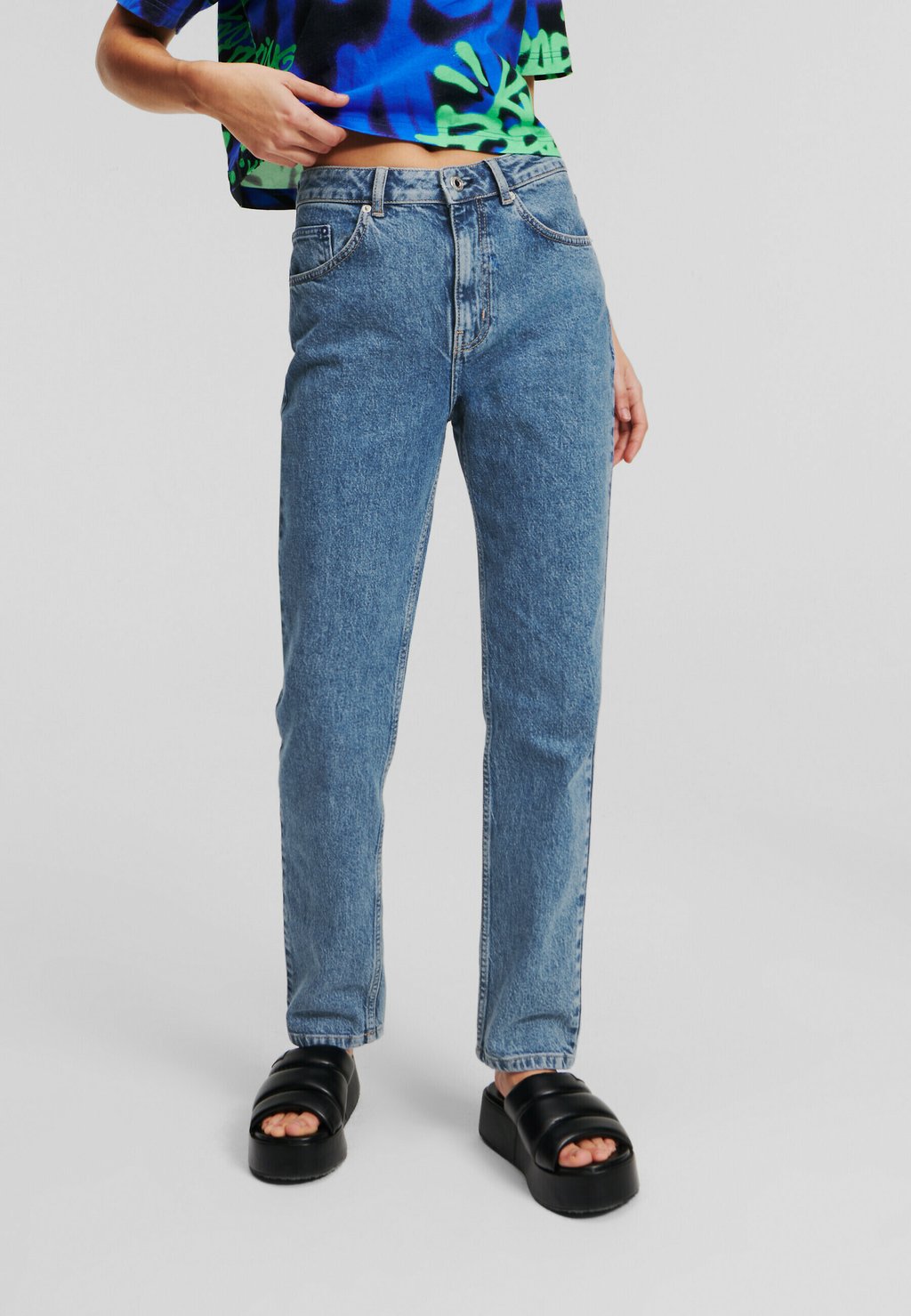 Зауженные джинсы Karl Lagerfeld Jeans, синий