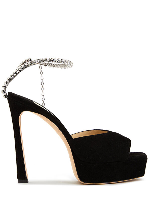 

Черные женские кожаные сандалии saeda Jimmy Choo