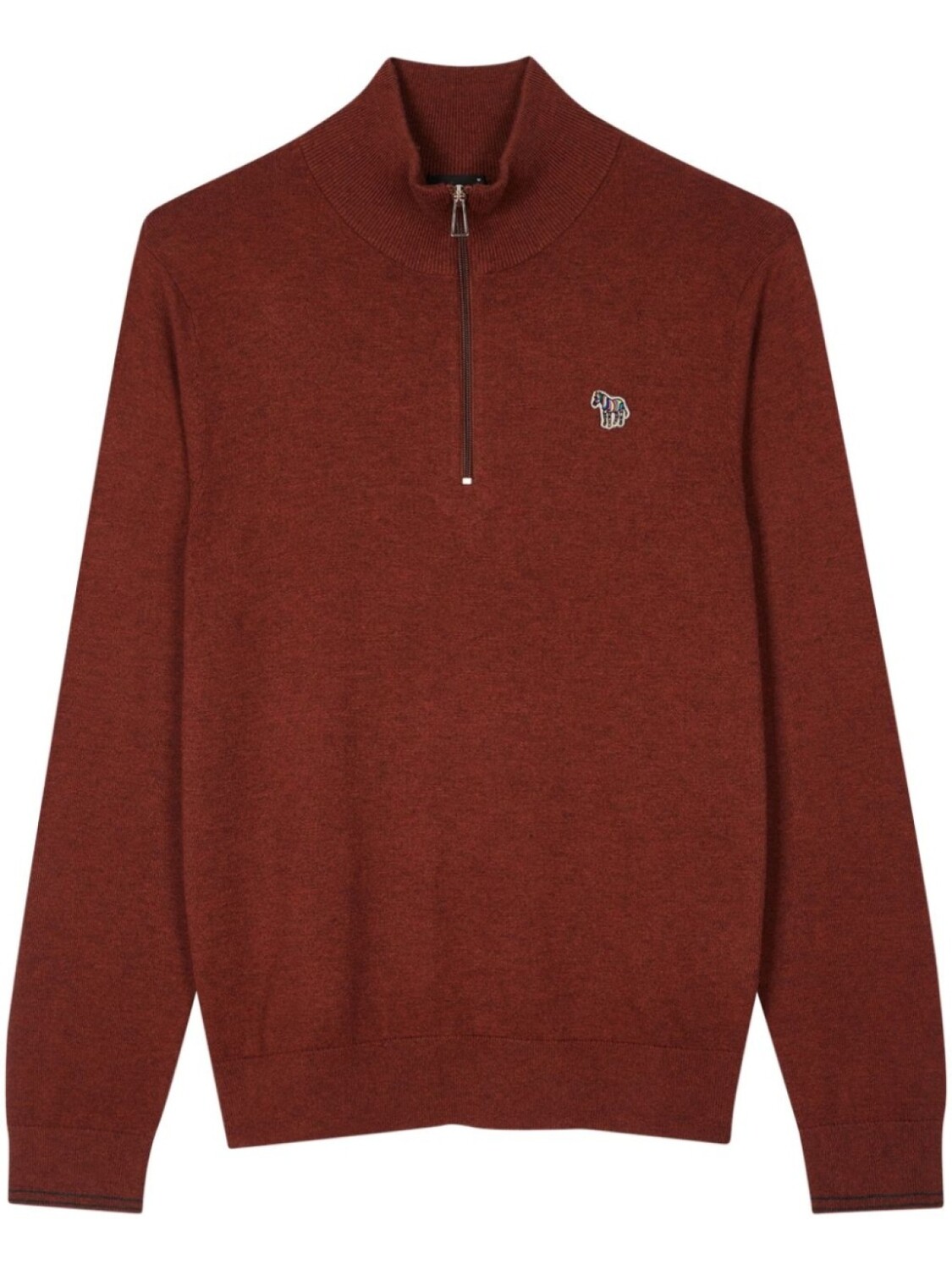 

Свитер с полумолнией в виде зебры PS Paul Smith, красный