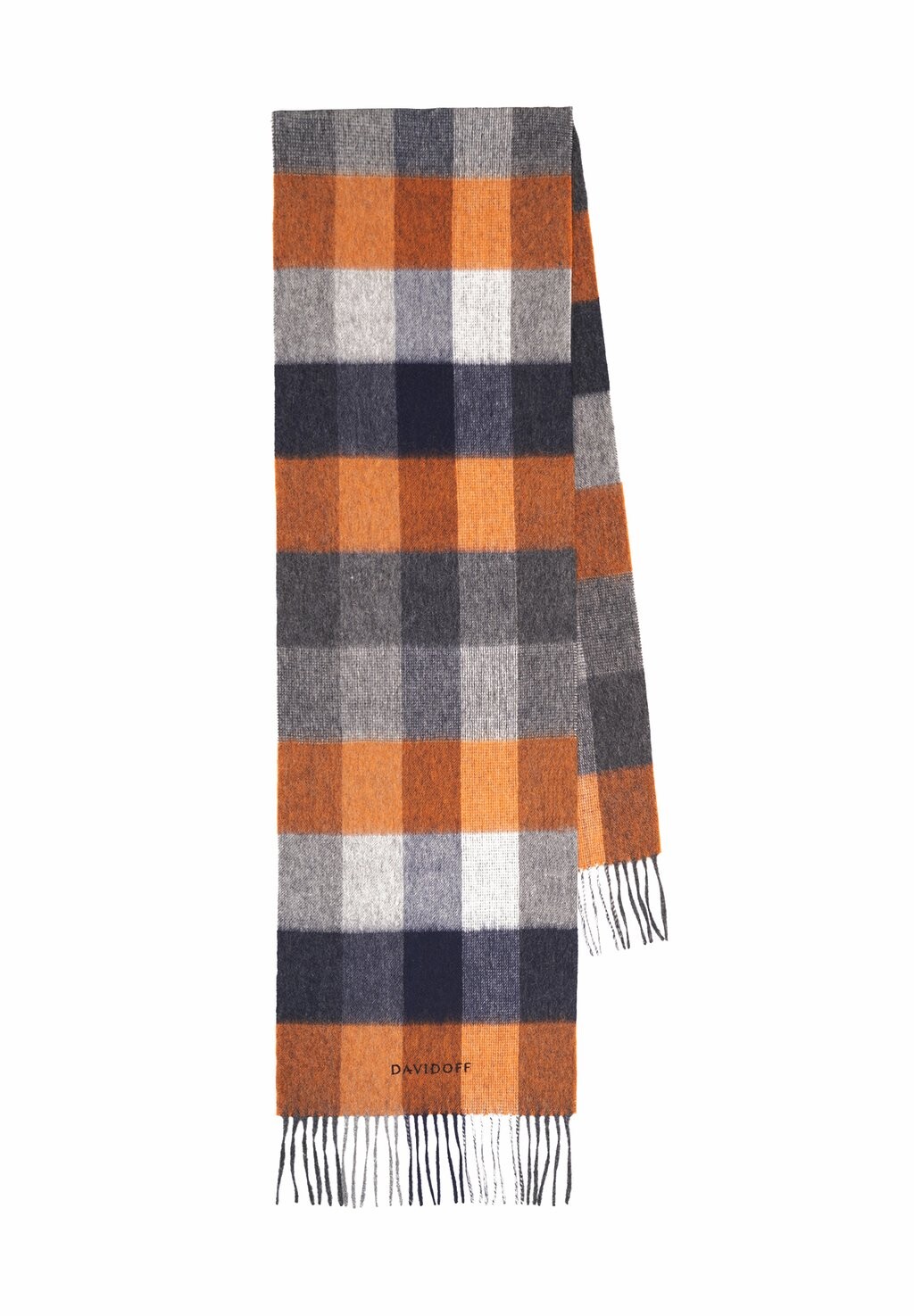 

Шарф ESSENTIALS PLAID DAVIDOFF, цвет blue/orange