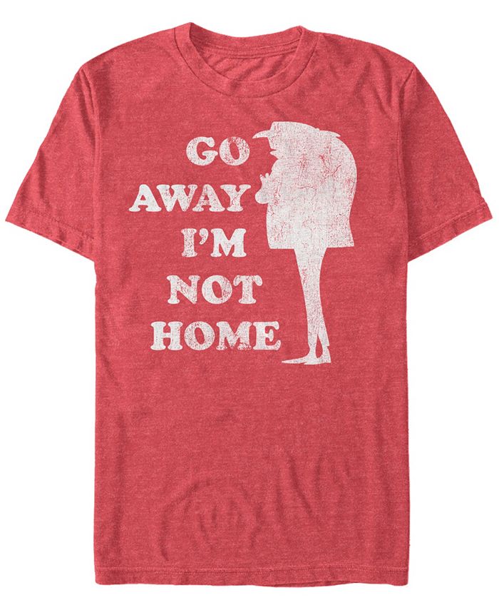 Мужская футболка с короткими рукавами Minions Gru Go Away Not Home Fifth Sun, красный