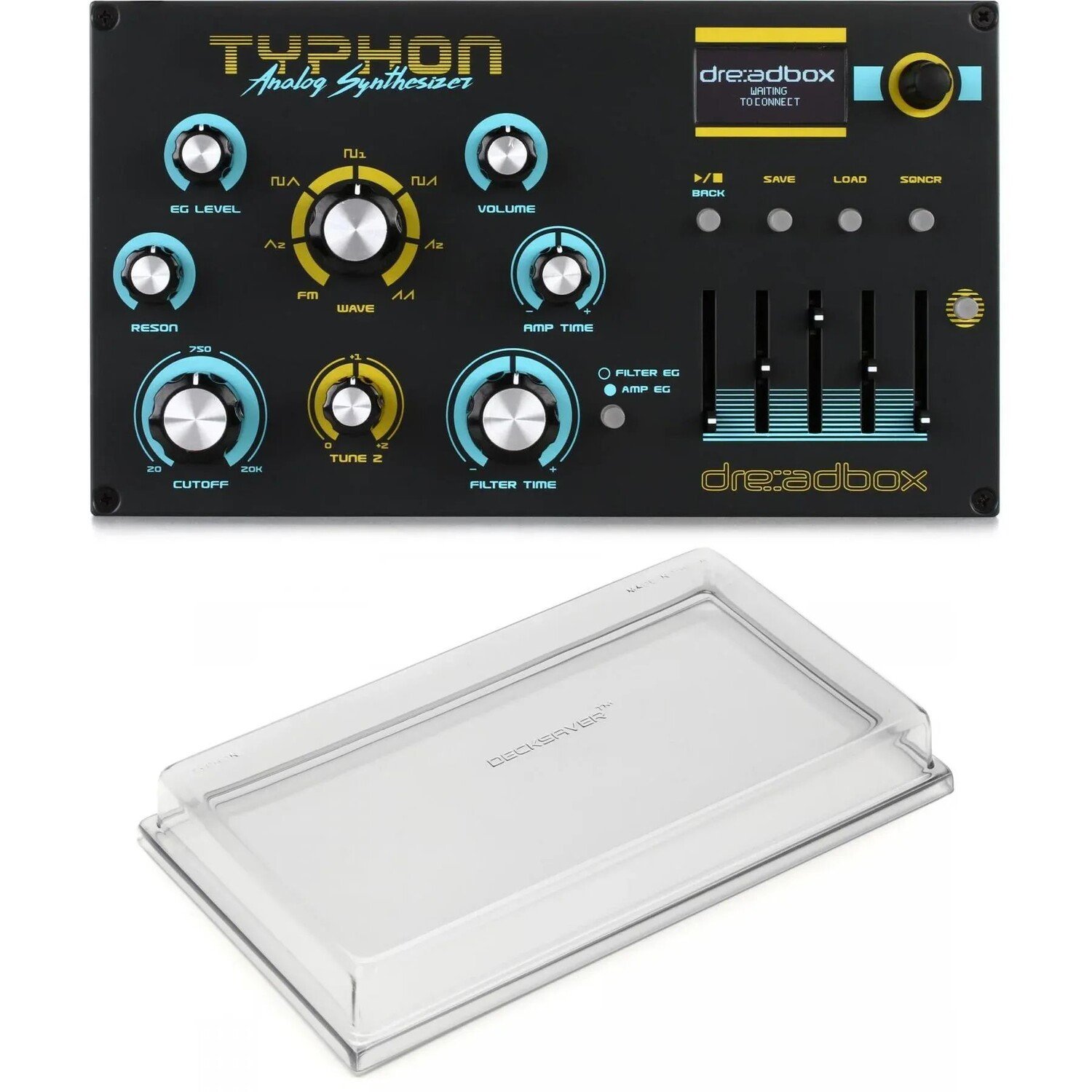 

Настольный монофонический аналоговый синтезатор Dreadbox Typhon с крышкой Decksaver