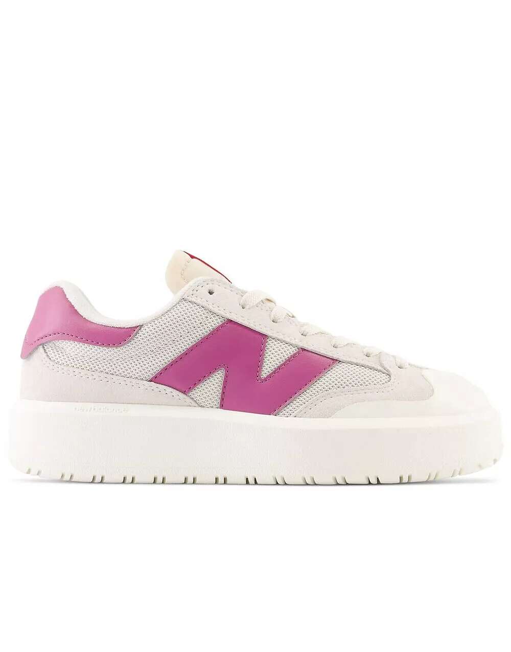 цена Белые и розовые кроссовки New Balance Ct302
