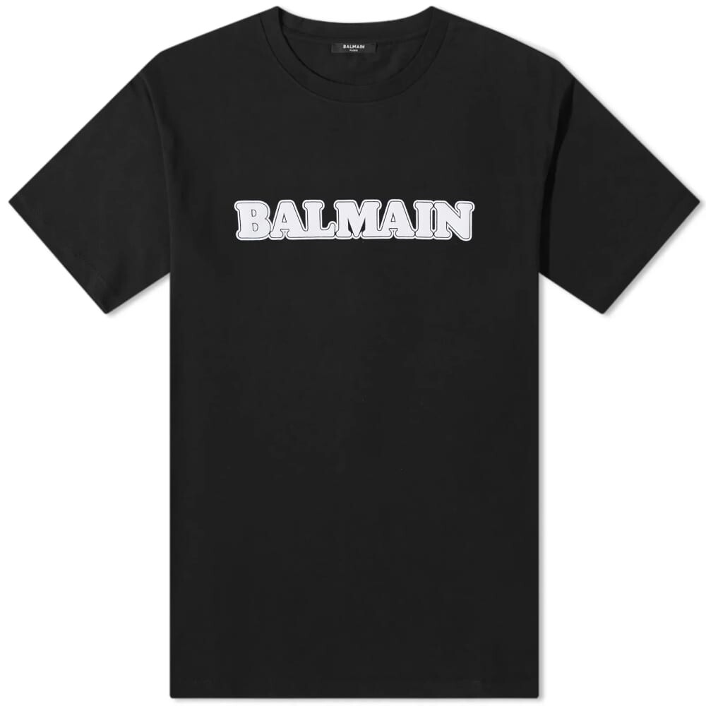Футболка с логотипом Balmain в стиле ретро