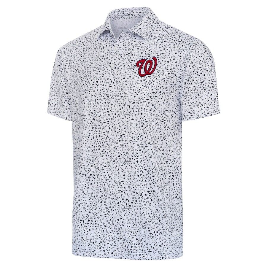 

Поло с коротким рукавом Antigua Washington Nationals, белый