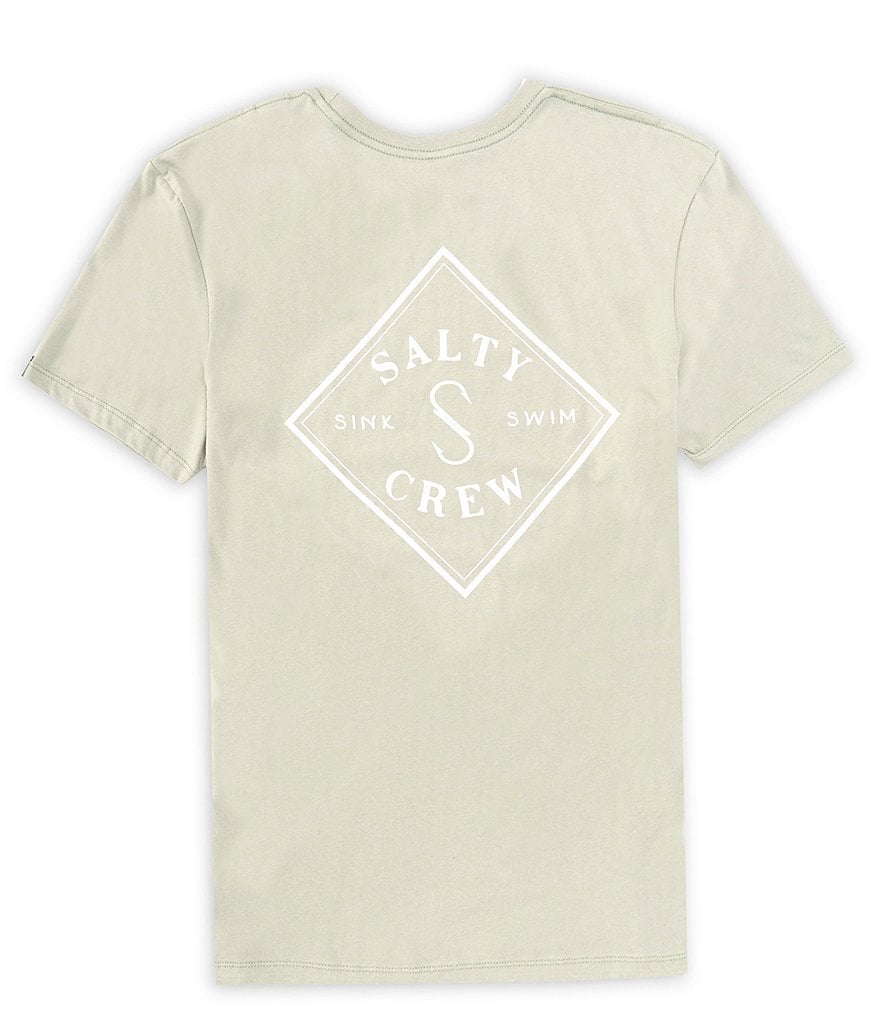 футболка размера плюс с короткими рукавами don t be salty белый Футболка с короткими рукавами Salty Crew, зеленый