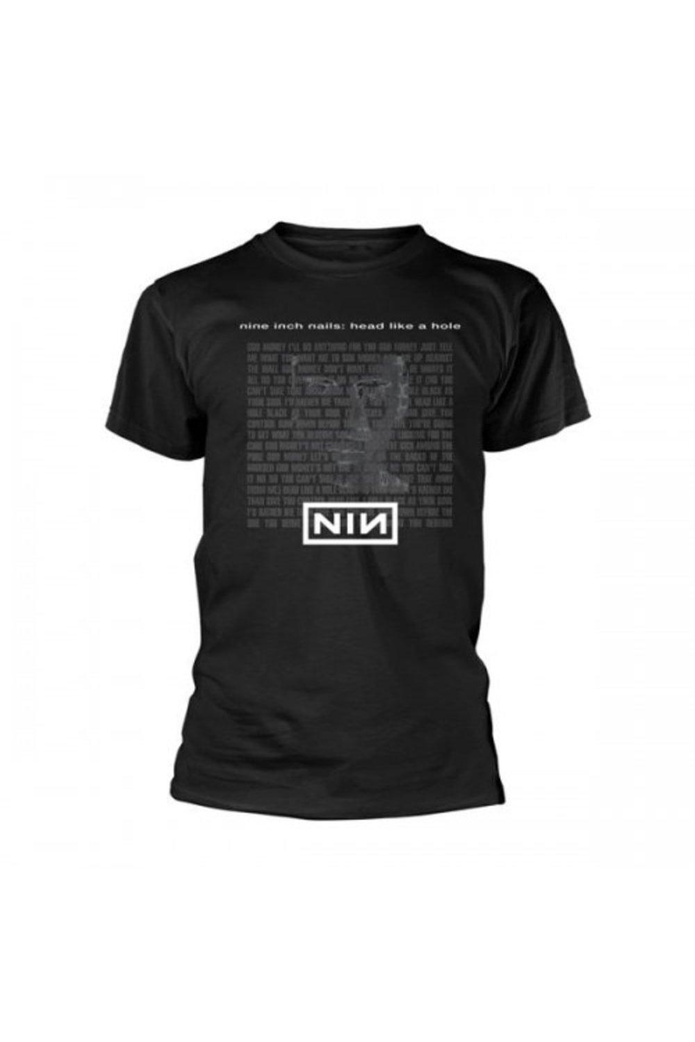 Футболка «Голова как дырка» Nine Inch Nails, черный цена и фото