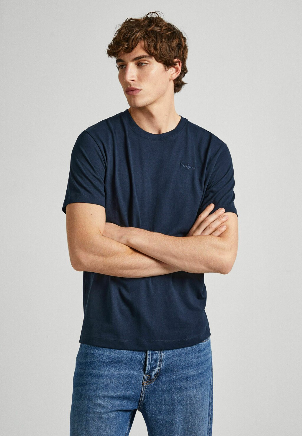 Базовая футболка Connor Pepe Jeans, цвет dulwich blue футболка базовая single carrinson pepe jeans цвет dulwich blue