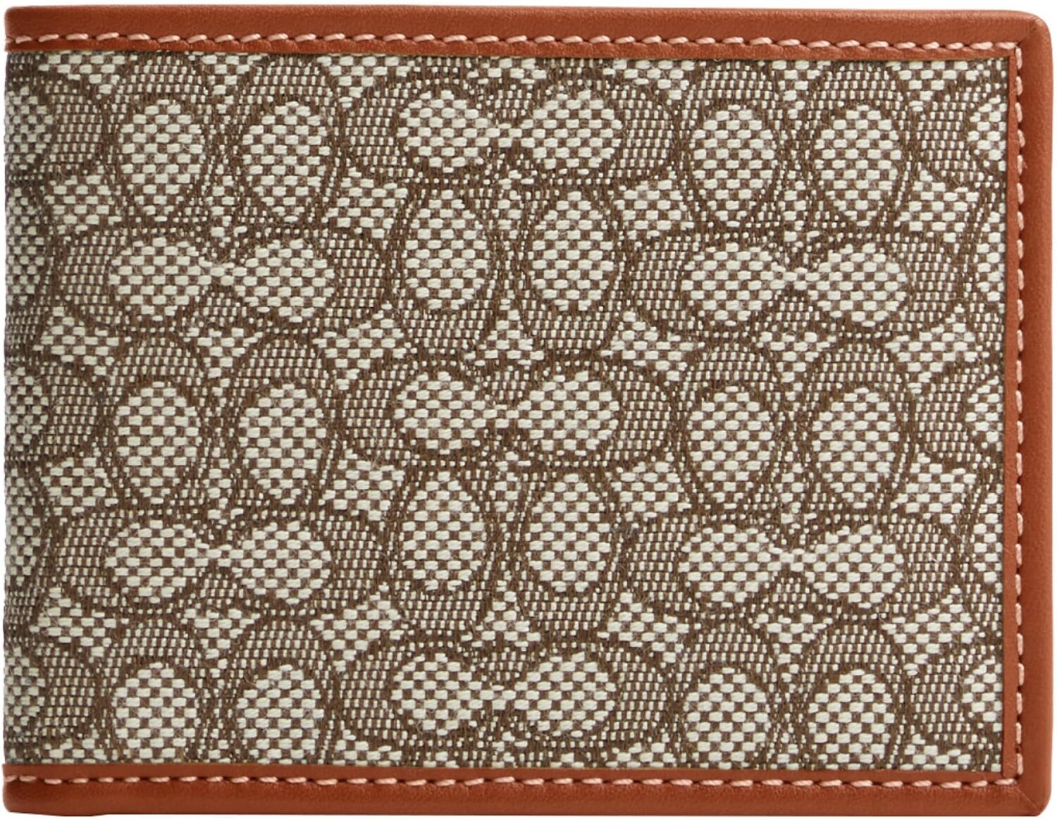 

Кошелек Slim Billfold in Micro Signature Jacquard COACH, цвет Amazon Green