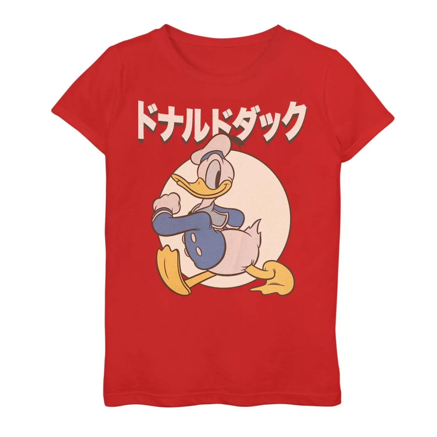 

Футболка Disney's Donald Duck для девочек 7–16 лет с изображением круга и портрета кандзи Disney