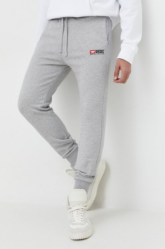 

Хлопковые спортивные штаны Diesel, серый