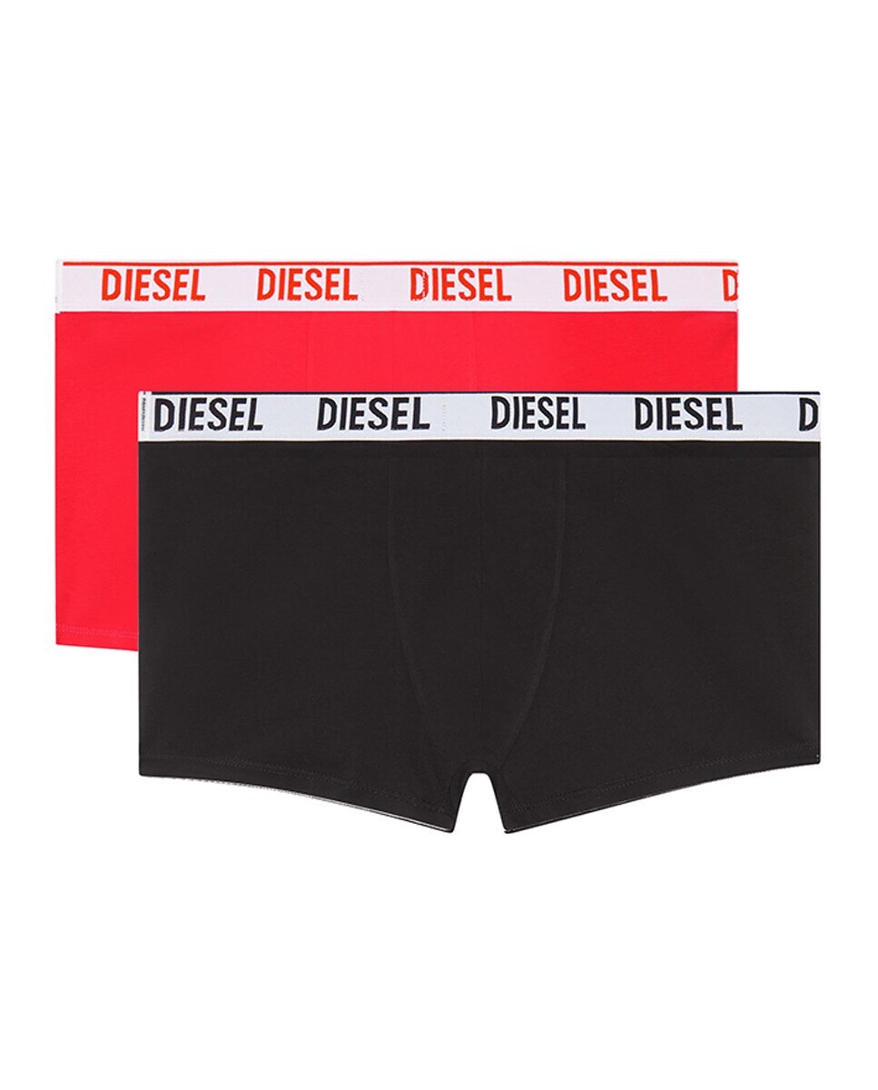 

Комплект из 2 пар мужских боксеров с логотипом и эластичным поясом Diesel, черный