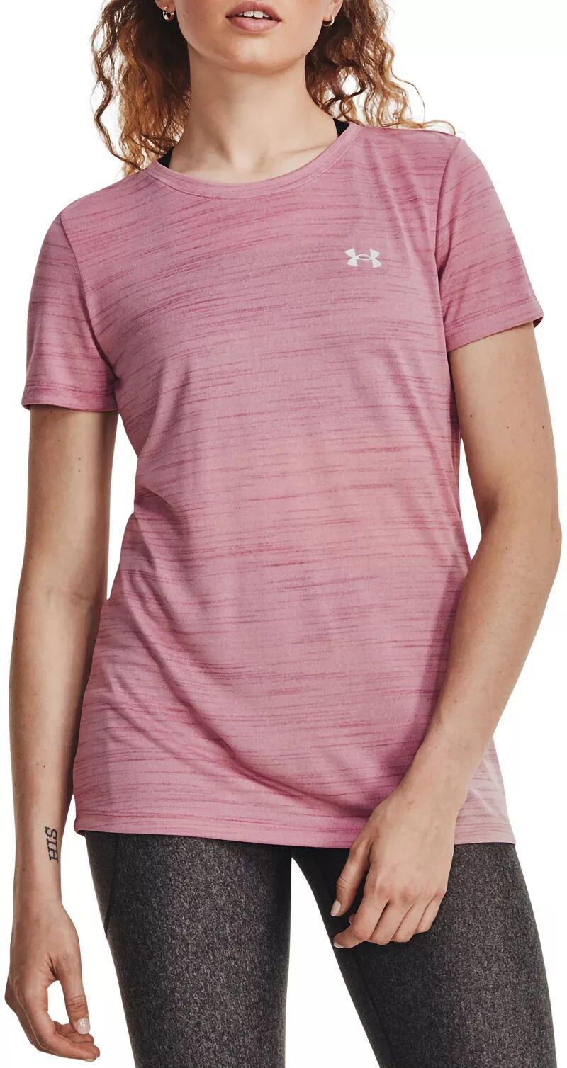 Женская футболка Under Armour Tech Tiger Crew, розовый