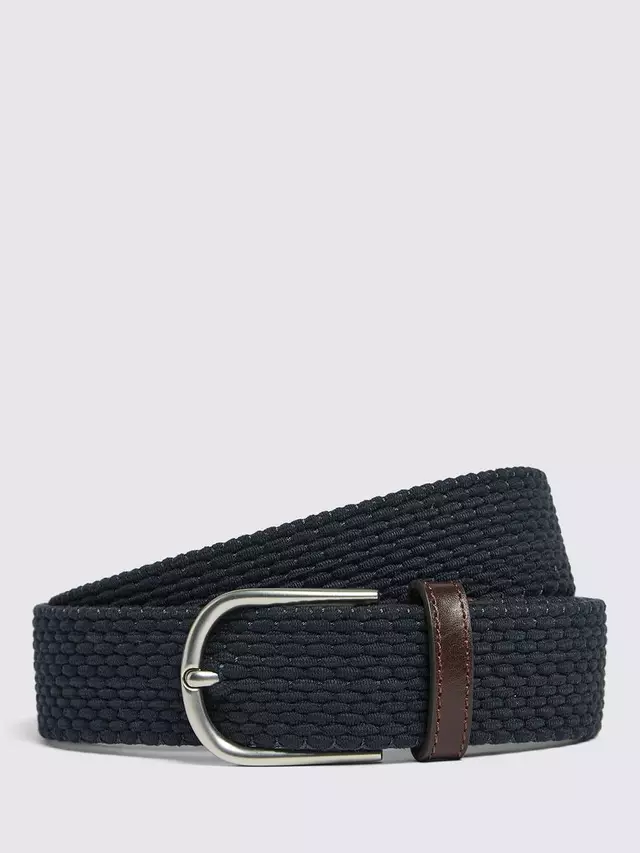 

Ремень Moss Woven Stretch, темно-синий