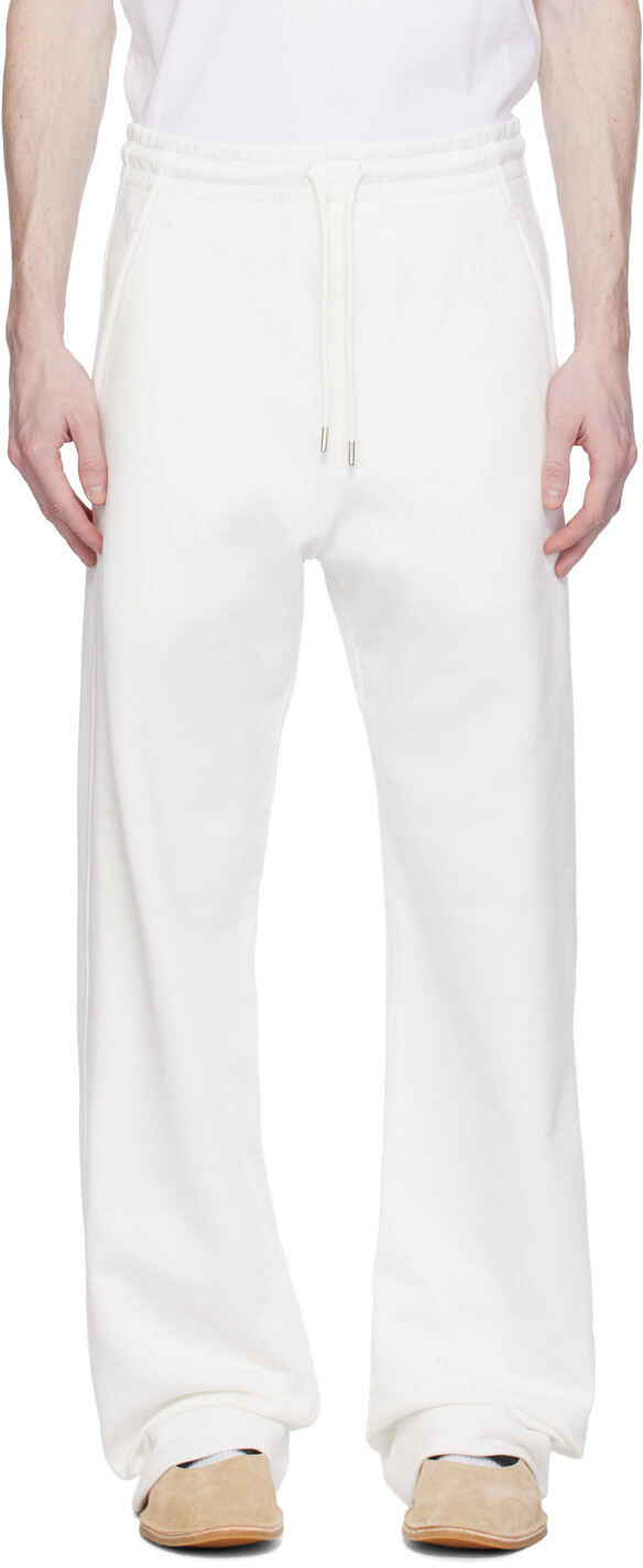 

Белые спортивные штаны на кулиске Dries Van Noten